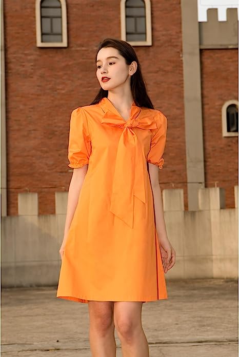 Color Pop Orange Dress