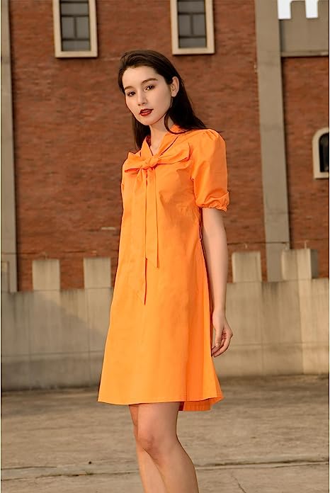 Color Pop Orange Dress