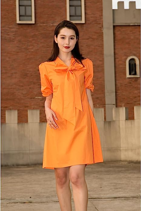 Color Pop Orange Dress