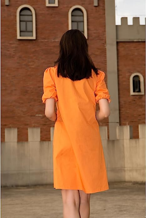 Color Pop Orange Dress