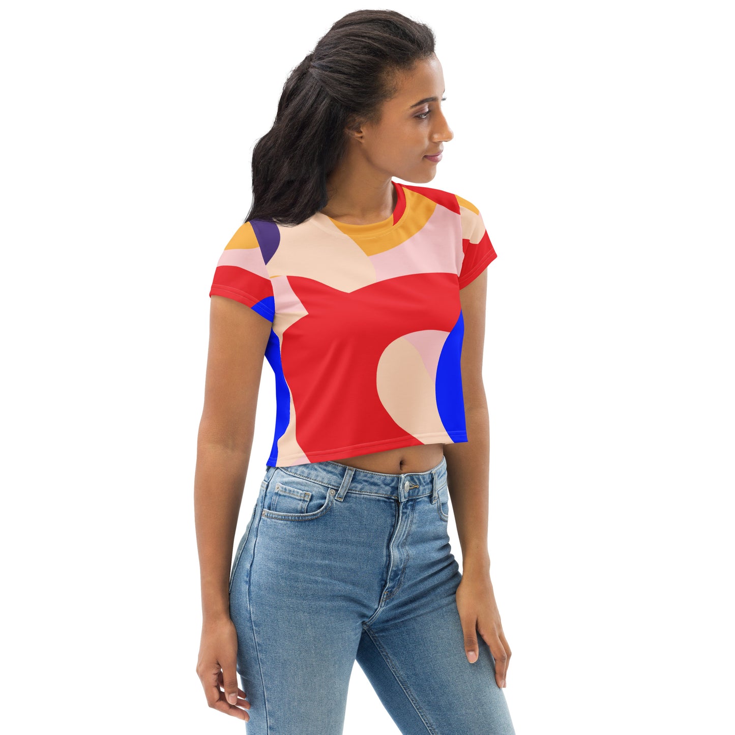 All-Over Print Crop Tee