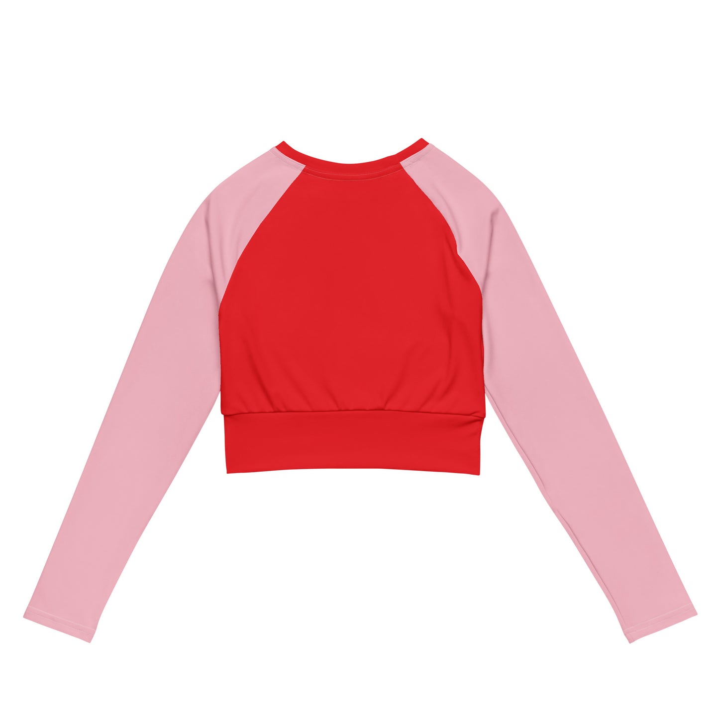 Recycled long-sleeve crop top