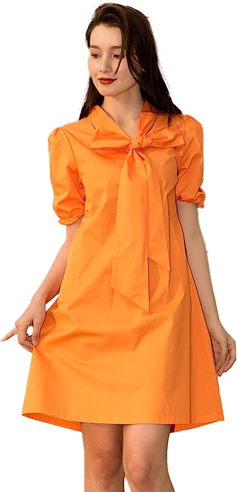 Color Pop Orange Dress
