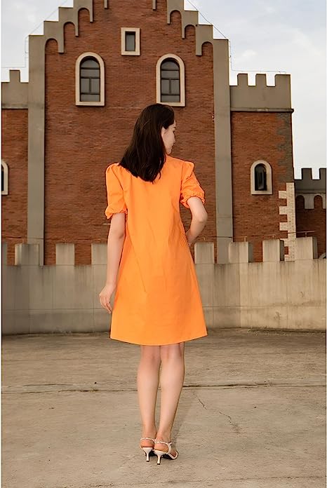 Color Pop Orange Dress